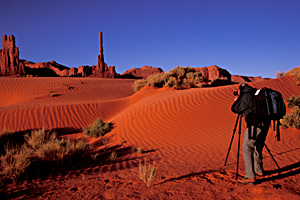 At the Totem Poles, Monument Valley